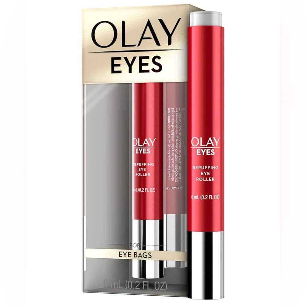 Eye Treatment by Olay Eyes Depuffing Eye Roller with Vitamin E Awaken Tired Eyes